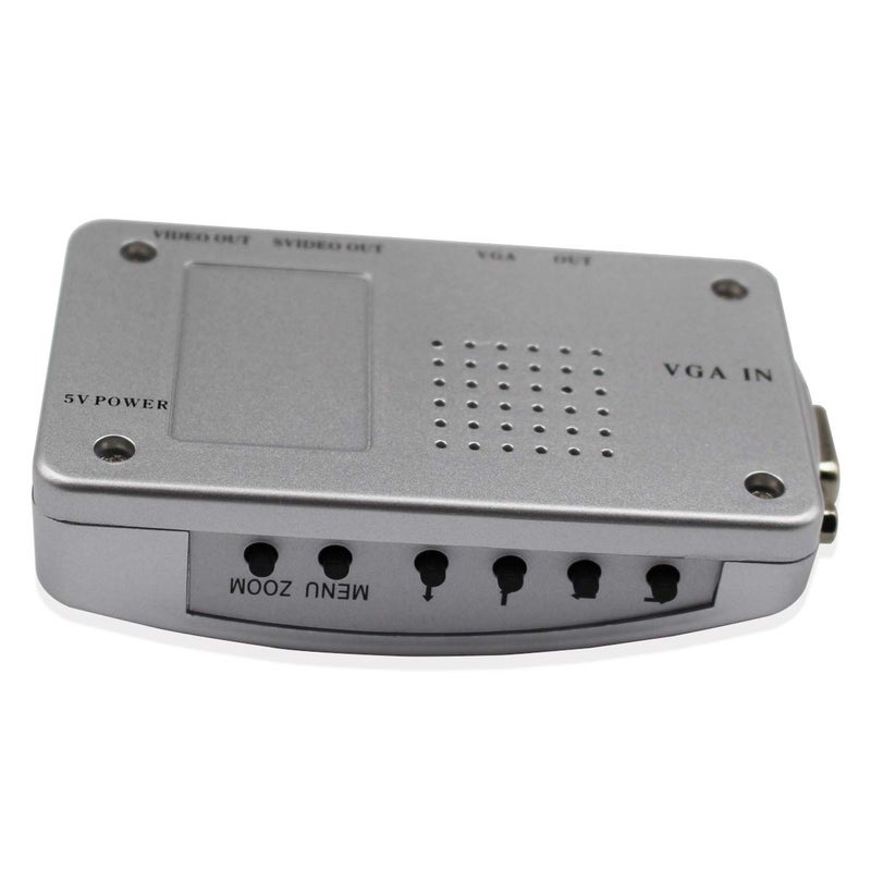 HDSUNWSTD VGA to RCA Adapter, Composite AV S Video to VGA Converter, PC to TV Video Switch Box for HDTV, Monitors, Laptop, Desktop, PC - Image 2